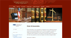 Desktop Screenshot of kolarandassociates.com