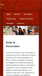 Mobile Screenshot of kolarandassociates.com
